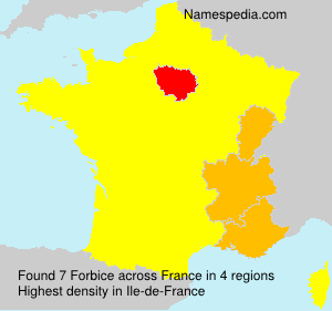 Surname Forbice in France Surname Forbice in France