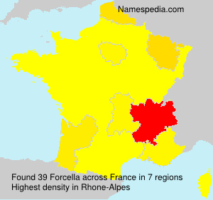Surname Forcella in France Surname Forcella in France