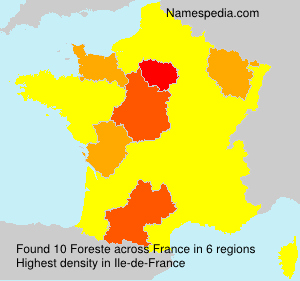 Surname Foreste in France Surname Foreste in France