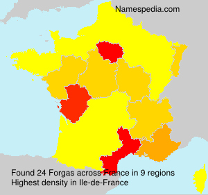 Surname Forgas in France Surname Forgas in France