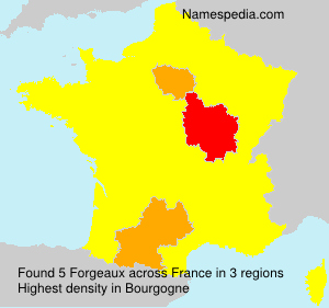 Surname Forgeaux in France Surname Forgeaux in France