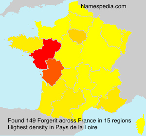 Surname Forgerit in France Surname Forgerit in France