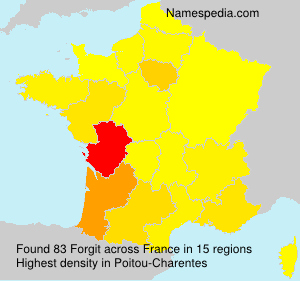 Surname Forgit in France Surname Forgit in France