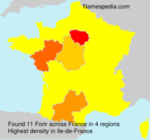 Surname Forir in France Surname Forir in France