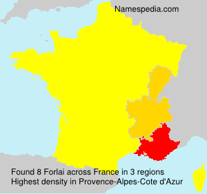 Surname Forlai in France Surname Forlai in France