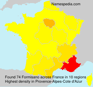 Surname Formisano in France Surname Formisano in France