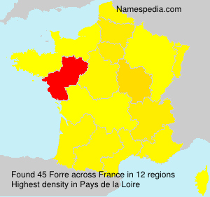 Surname Forre in France Surname Forre in France