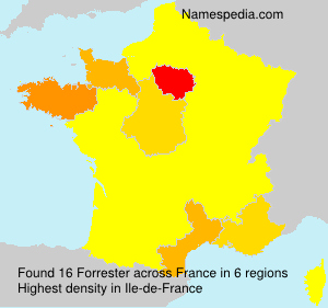 Surname Forrester in France Surname Forrester in France