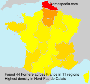 Surname Forriere in France Surname Forriere in France