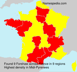 Surname Forshaw in France Surname Forshaw in France