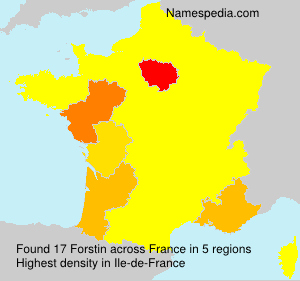 Surname Forstin in France Surname Forstin in France