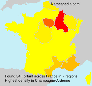 Surname Fortant in France Surname Fortant in France