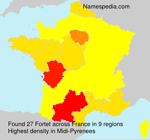 Surname Fortet in France Surname Fortet in France