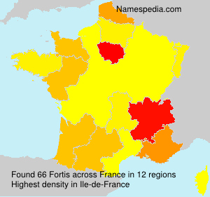 Surname Fortis in France Surname Fortis in France