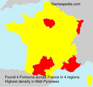 Surname Fortouna in France