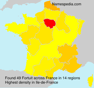 Surname Fortuit in France Surname Fortuit in France