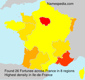 Surname Fortunee in France Surname Fortunee in France