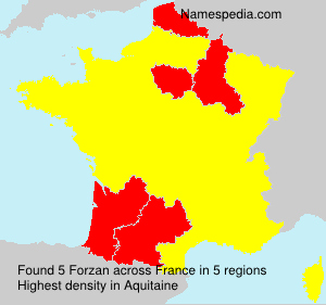 Surname Forzan in France Surname Forzan in France