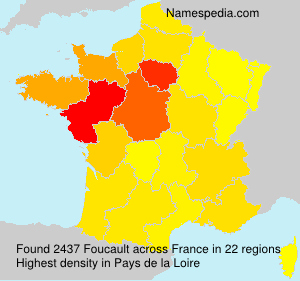 Surname Foucault in France Surname Foucault in France