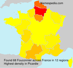 Surname Fouconnier in France Surname Fouconnier in France