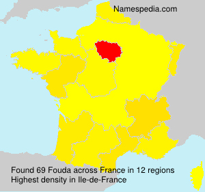 Surname Fouda in France Surname Fouda in France