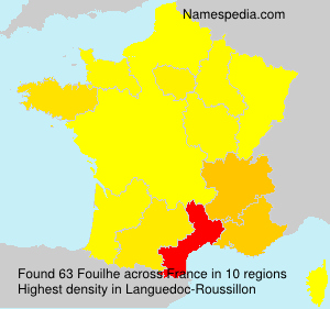 Surname Fouilhe in France Surname Fouilhe in France