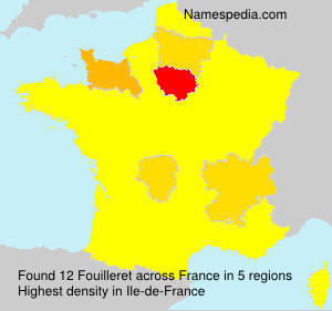 Surname Fouilleret in France Surname Fouilleret in France