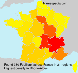 Surname Fouilloux in France Surname Fouilloux in France