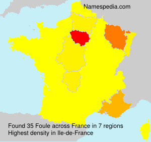 Surname Foule in France Surname Foule in France