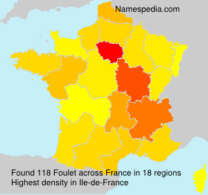 Surname Foulet in France Surname Foulet in France