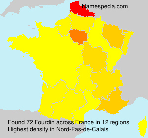 Surname Fourdin in France Surname Fourdin in France
