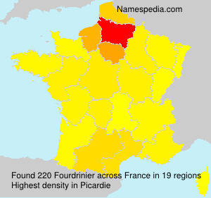 Surname Fourdrinier in France Surname Fourdrinier in France