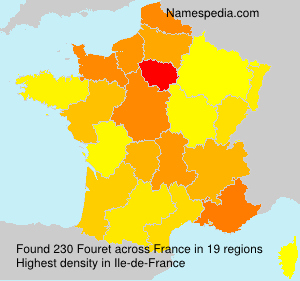 Surname Fouret in France Surname Fouret in France