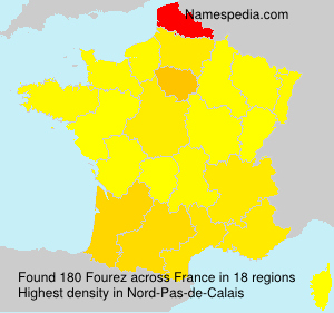 Surname Fourez in France Surname Fourez in France