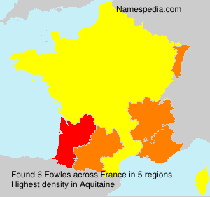 Surname Fowles in France Surname Fowles in France