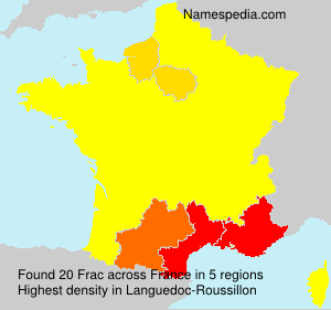 Surname Frac in France Surname Frac in France
