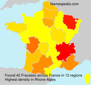 Surname Fracasso in France Surname Fracasso in France