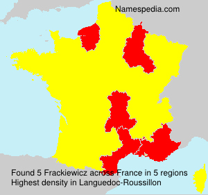 Surname Frackiewicz in France Surname Frackiewicz in France