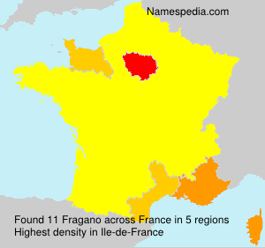 Surname Fragano in France Surname Fragano in France