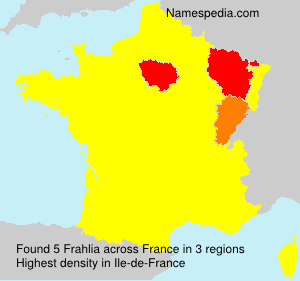Surname Frahlia in France Surname Frahlia in France