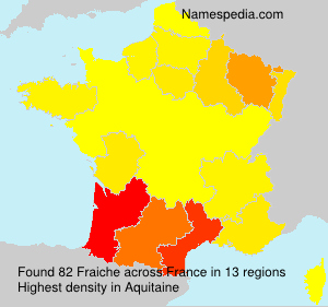 Surname Fraiche in France Surname Fraiche in France