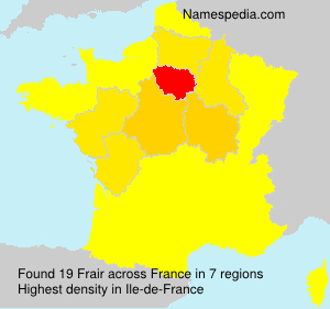 Surname Frair in France Surname Frair in France