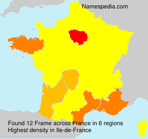 Surname Frame in France Surname Frame in France