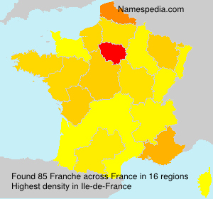 Surname Franche in France Surname Franche in France