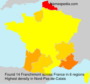 Surname Franchimont in France Surname Franchimont in France
