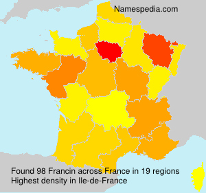 Surname Francin in France Surname Francin in France