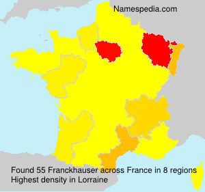 Surname Franckhauser in France Surname Franckhauser in France