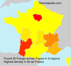 Surname Frango in France Surname Frango in France