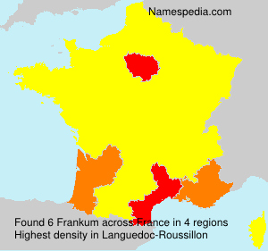 Surname Frankum in France