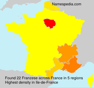 Surname Franzese in France Surname Franzese in France